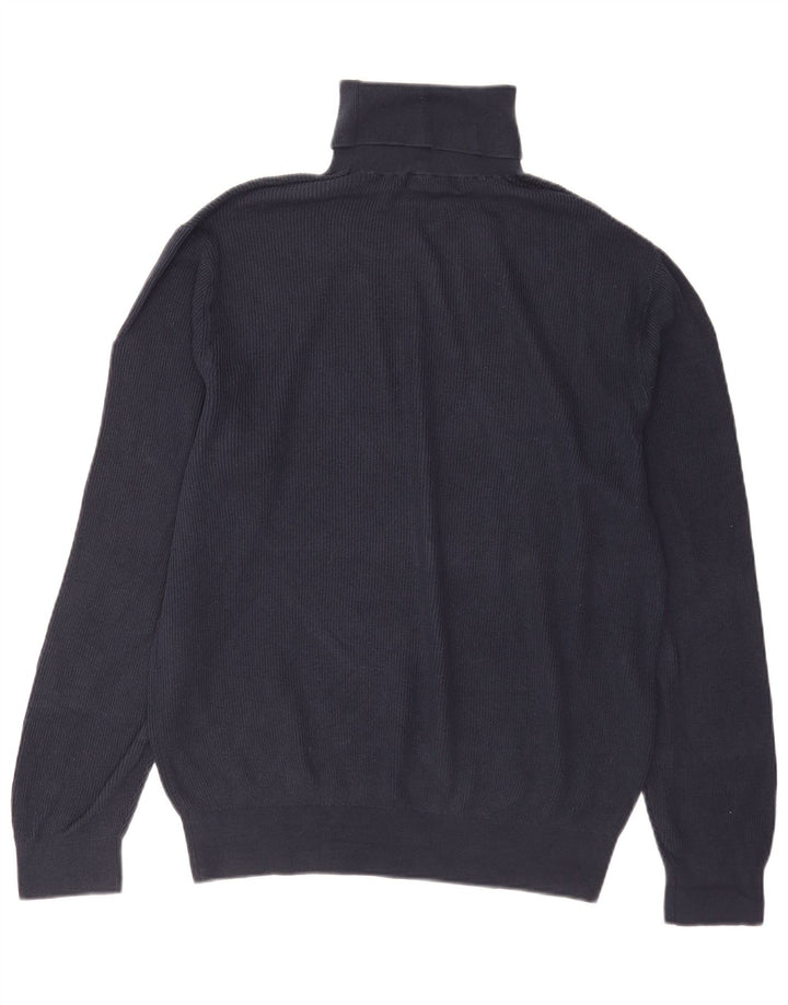Nautica Rollkragenpullover für Herren, groß, marineblau, Baumwolle