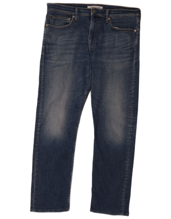 Calvin Klein Herren Slim Jeans W36 L32 Blau