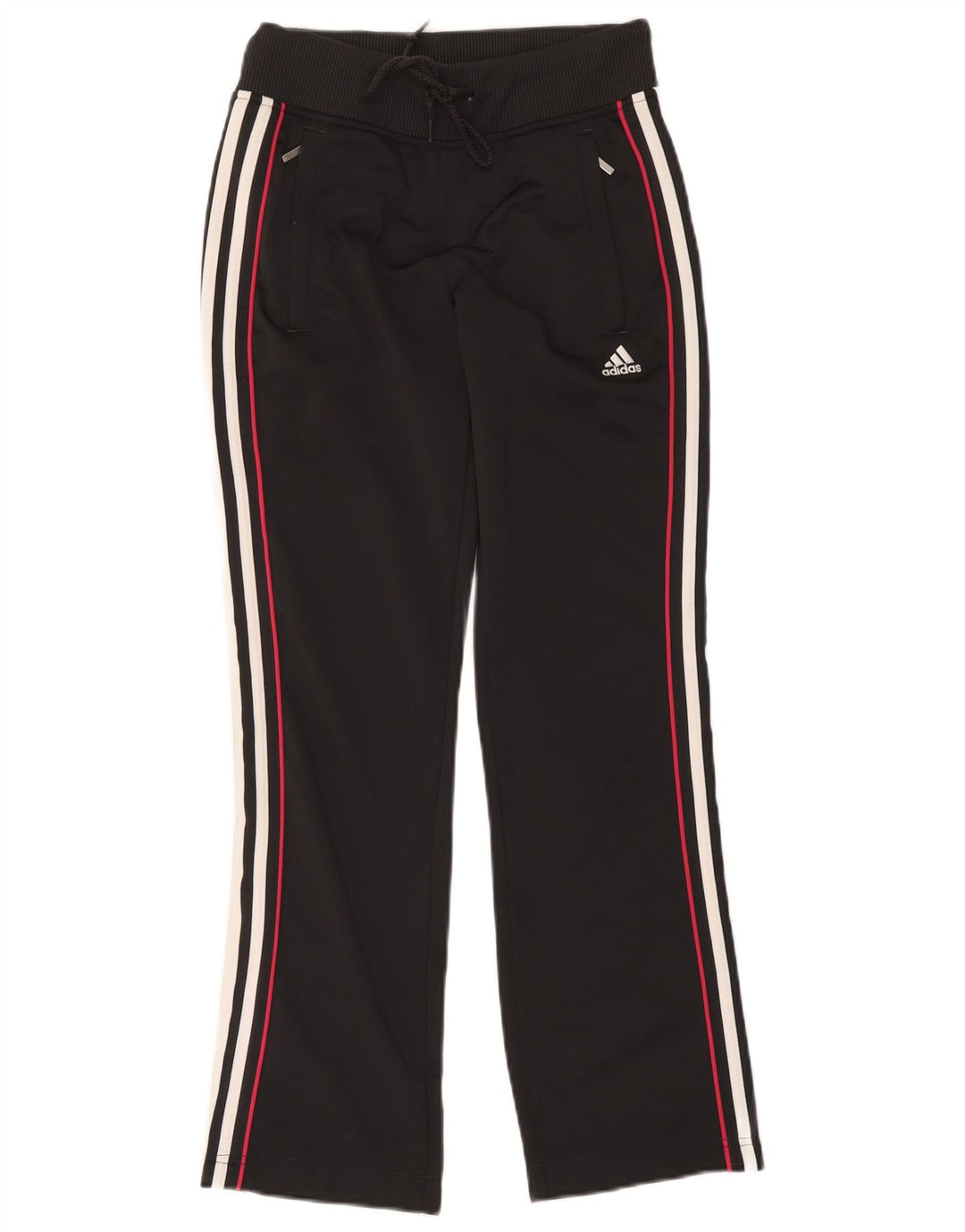 Adidas Damen Trainingshose UK 10 Small Schwarz Polyester