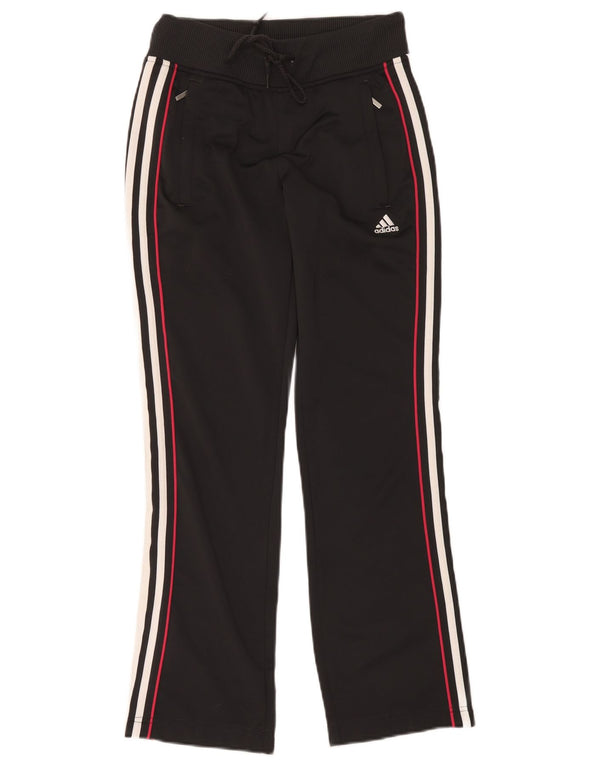 Adidas Womens Tracksuit Trousers UK 10 Small Black Polyester