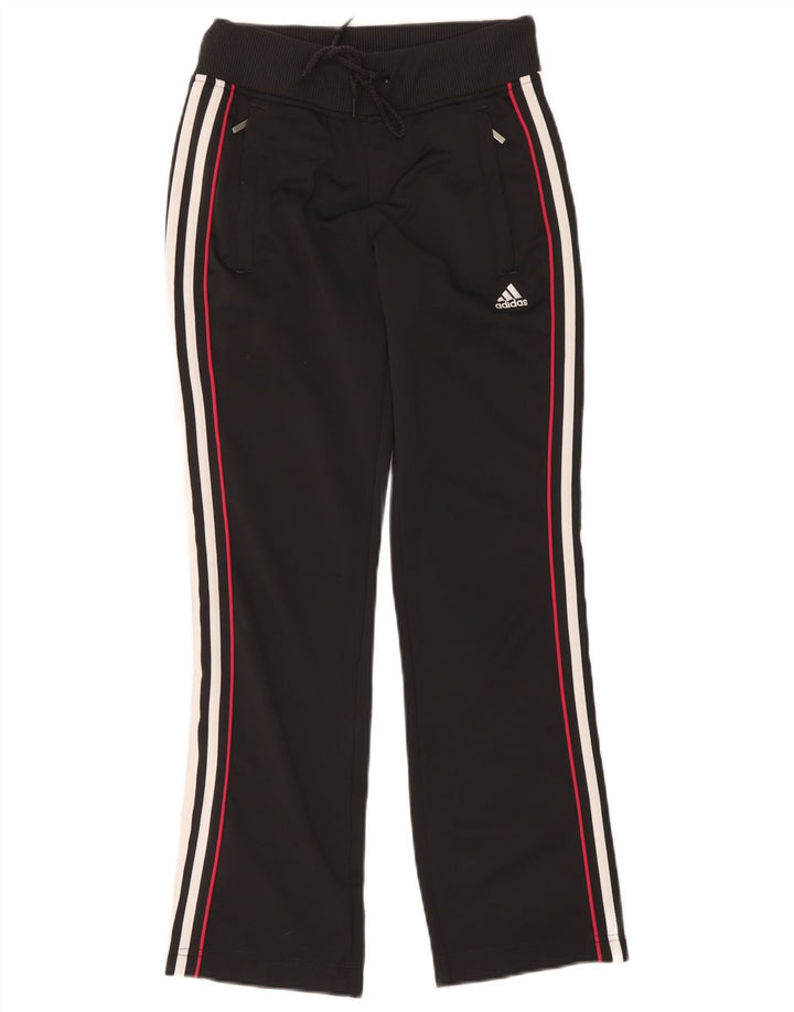 Adidas Damen Trainingshose UK 10 Small Schwarz Polyester
