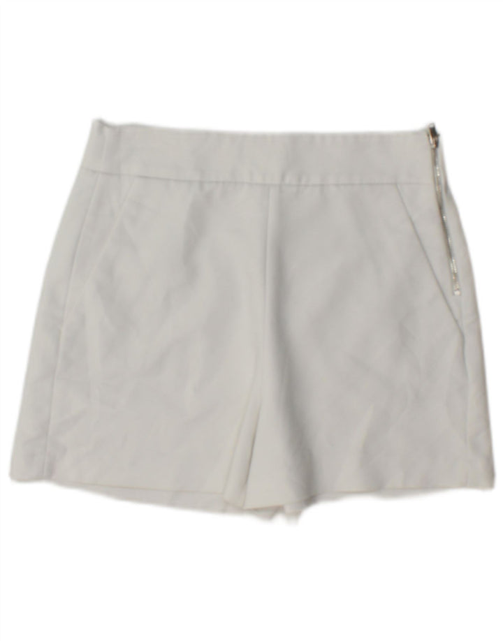Zara Damen Chinoshorts XS W24 Weiß Polyester