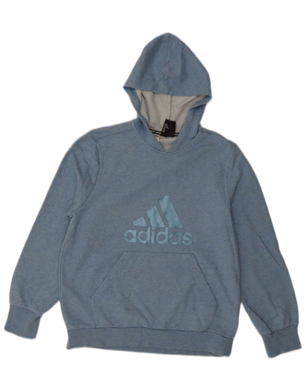 Adidas Jungen Graphic Hoodie Pullover 14–15 Jahre blau geflecktes Polyester