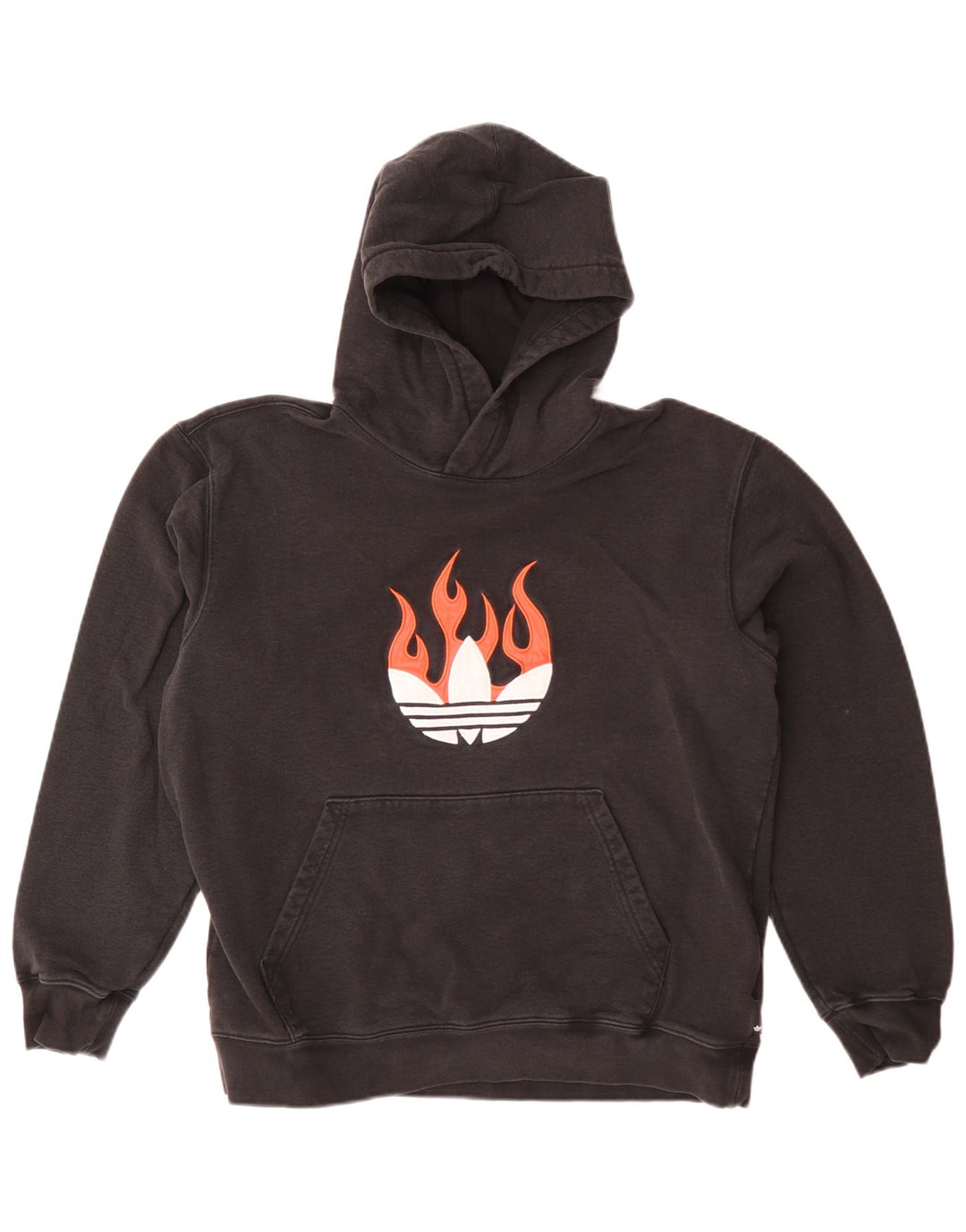 Adidas Herren Graphic Hoodie Pullover Mittelschwarze Baumwolle