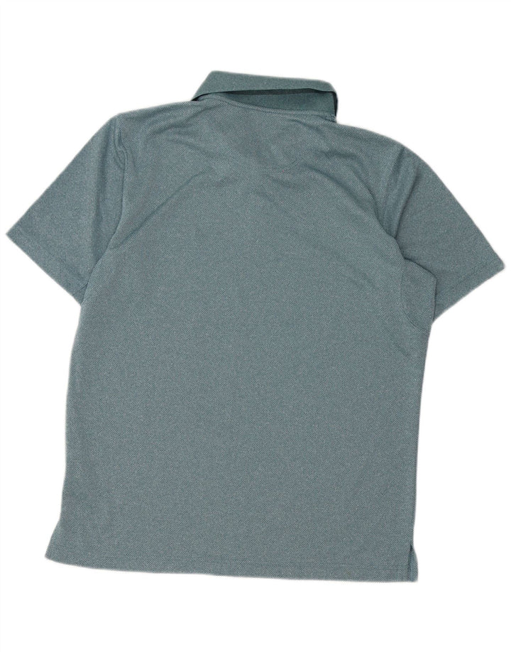 Columbia Herren-Poloshirt aus mittelgrünem Polyester