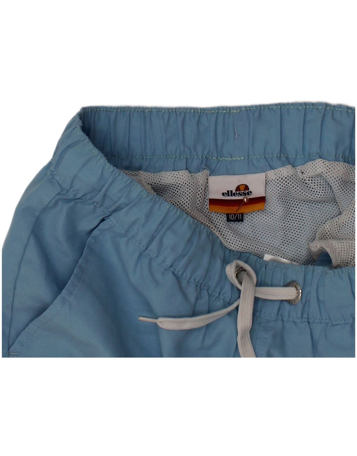 ELLESSE Jungen Badeshorts mit Grafik, 10–11 Jahre, blaues Polyester