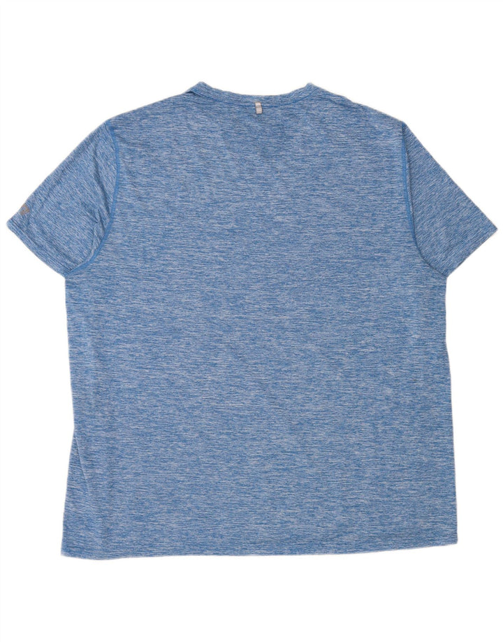Russell Athletic Herren T-Shirt Top 2XL Blau geflecktes Polyester