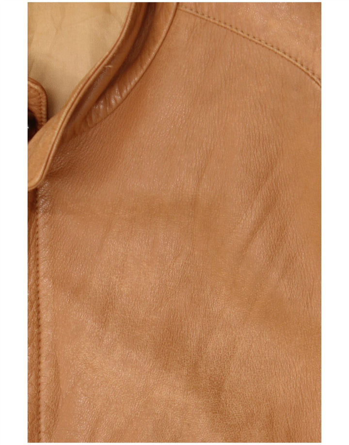 Vintage Herren Lederjacke UK 38 Medium Beige