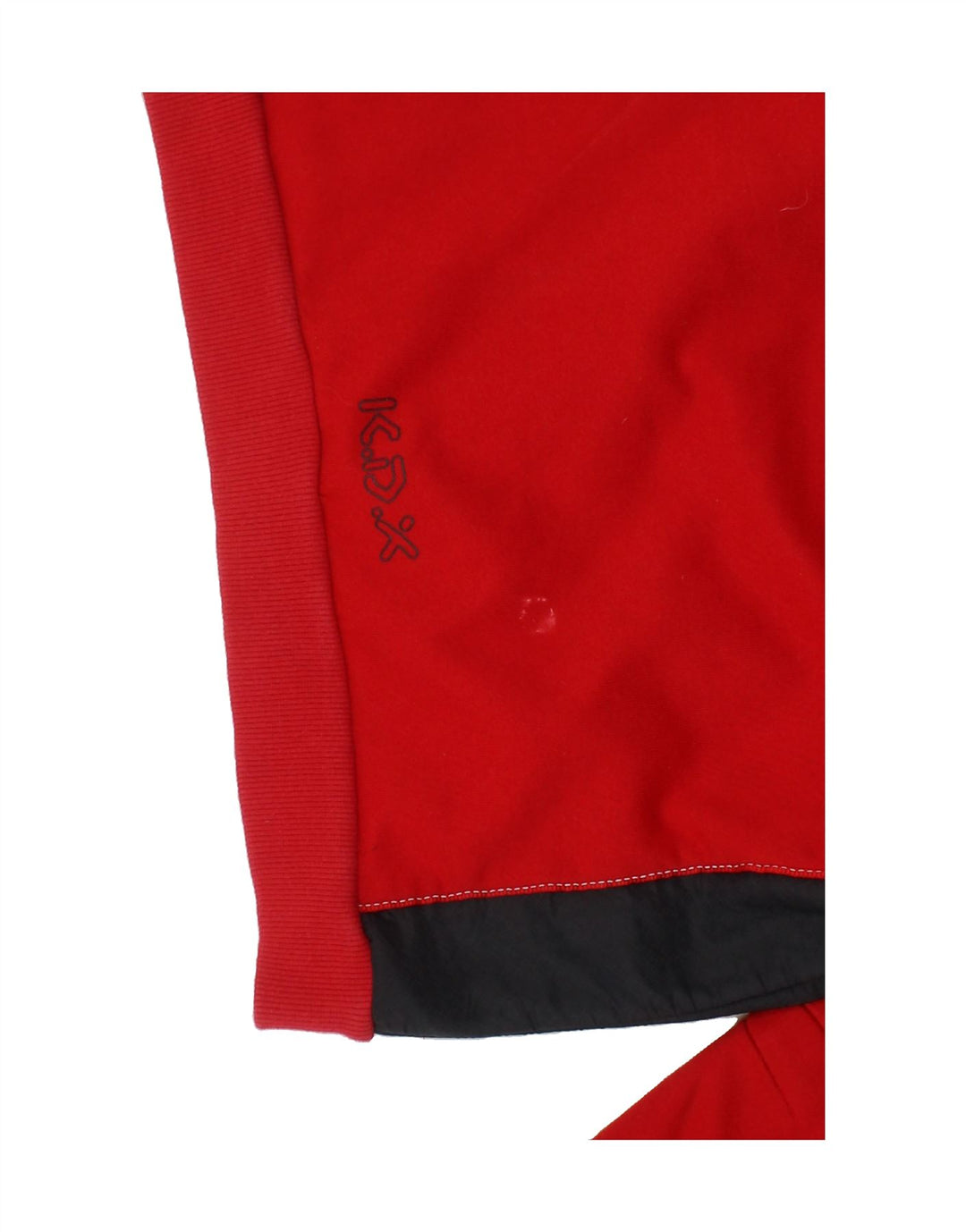ADIDAS Boys Zip Hoodie Sweater 7-8 Years Red Colourblock Polyester Vintage Adidas and Second-Hand Adidas from Messina Hembry 