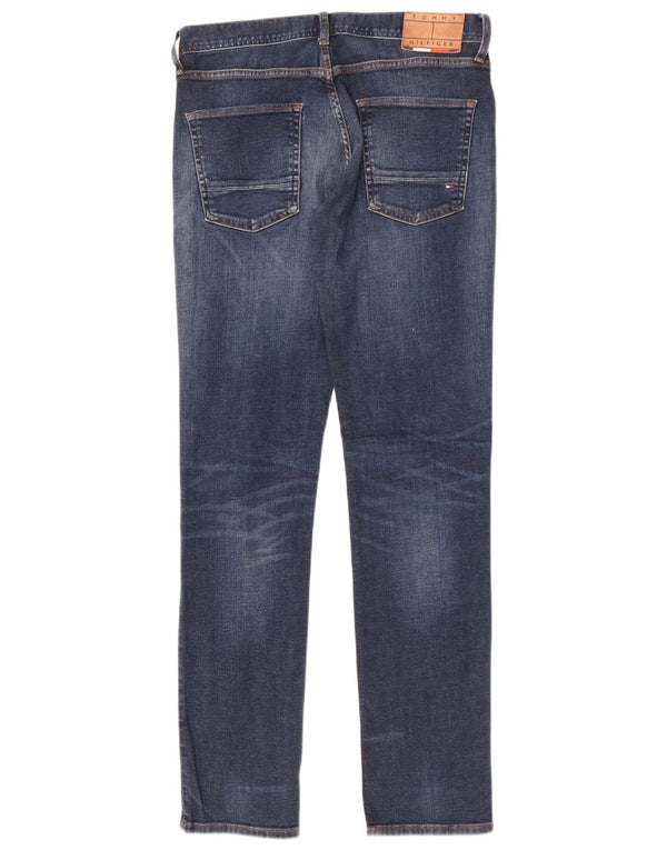 Tommy Hilfiger Herren Denton Straight Jeans W32 L34 Blaue Baumwolle