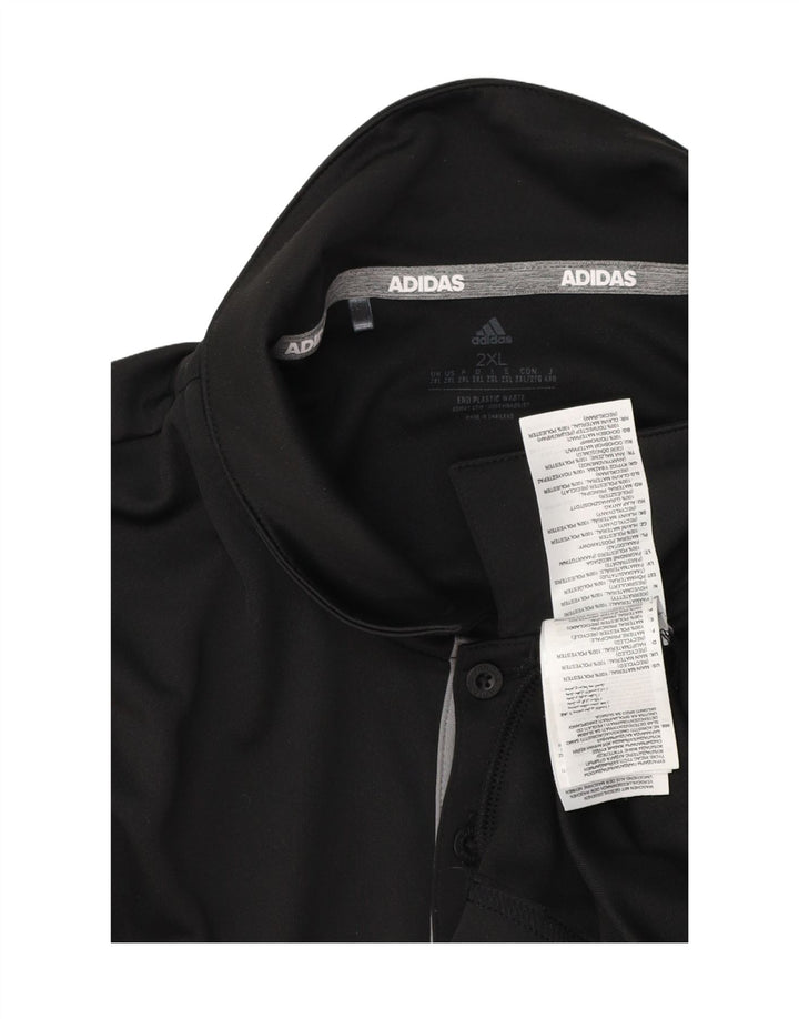 Adidas Herren Aeroready Poloshirt 2XL Schwarz Polyester