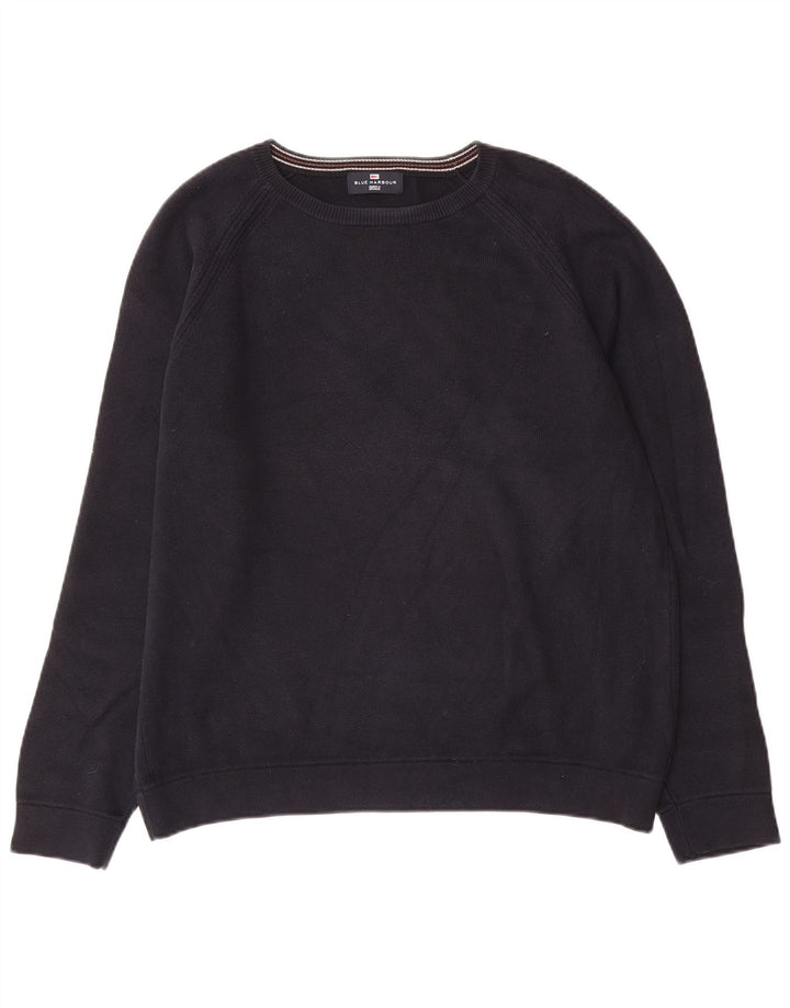 Marks & Spencer Herren Autograph Pullover mit U-Boot-Ausschnitt, mittelgroß, Marineblau