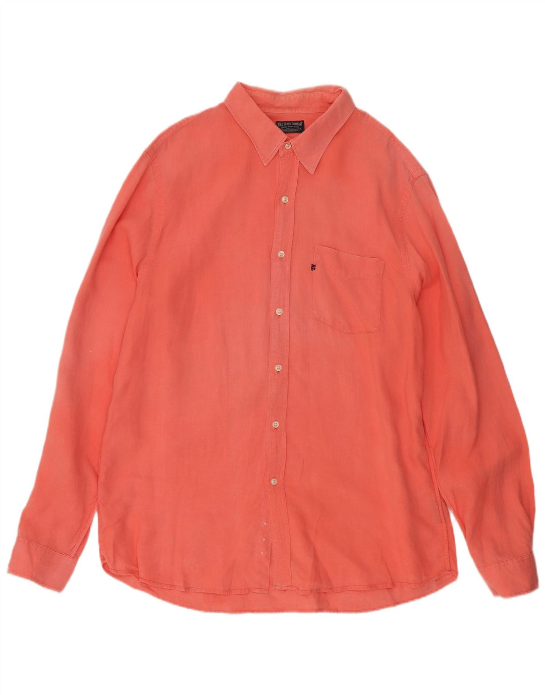 Ralph Lauren Herrenhemd XL Orange Leinen