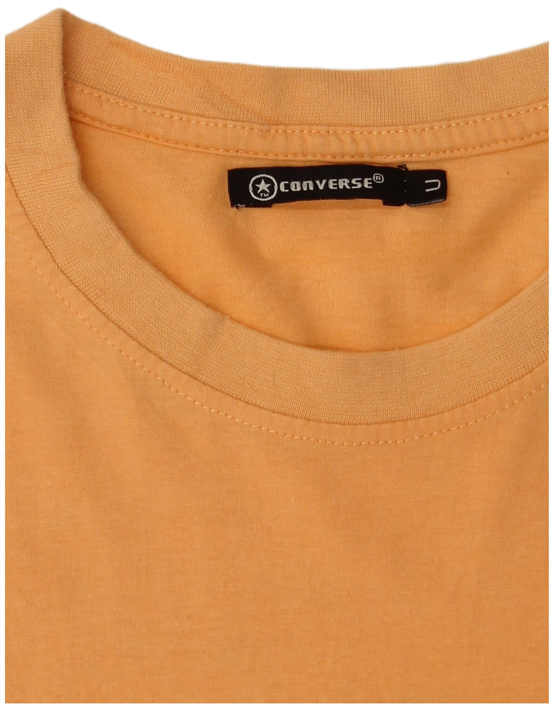 Converse Herren Grafik-T-Shirt-Oberteil aus mitteloranger Baumwolle