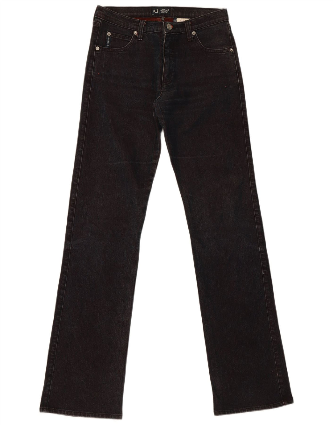 Armani Damen Slim Jeans W27 L32 Schwarze Baumwolle