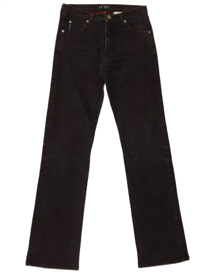 Armani Damen Slim Jeans W27 L32 Schwarze Baumwolle