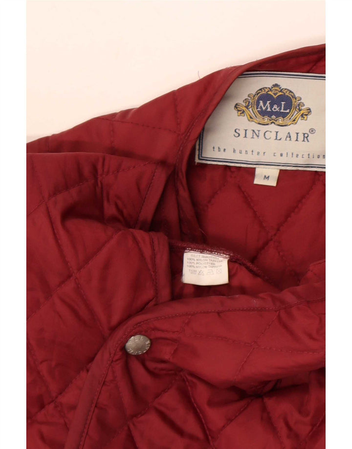 Sinclair Herren-Steppweste UK 38 Medium Burgund Nylon