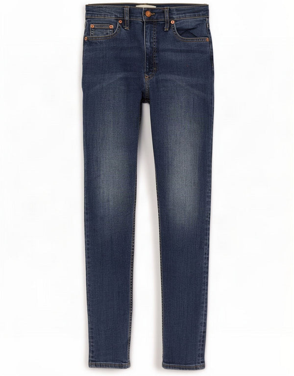 French Connection Damen Skinny Jeans UK 10 Small W30 L28 Blaue Baumwolle