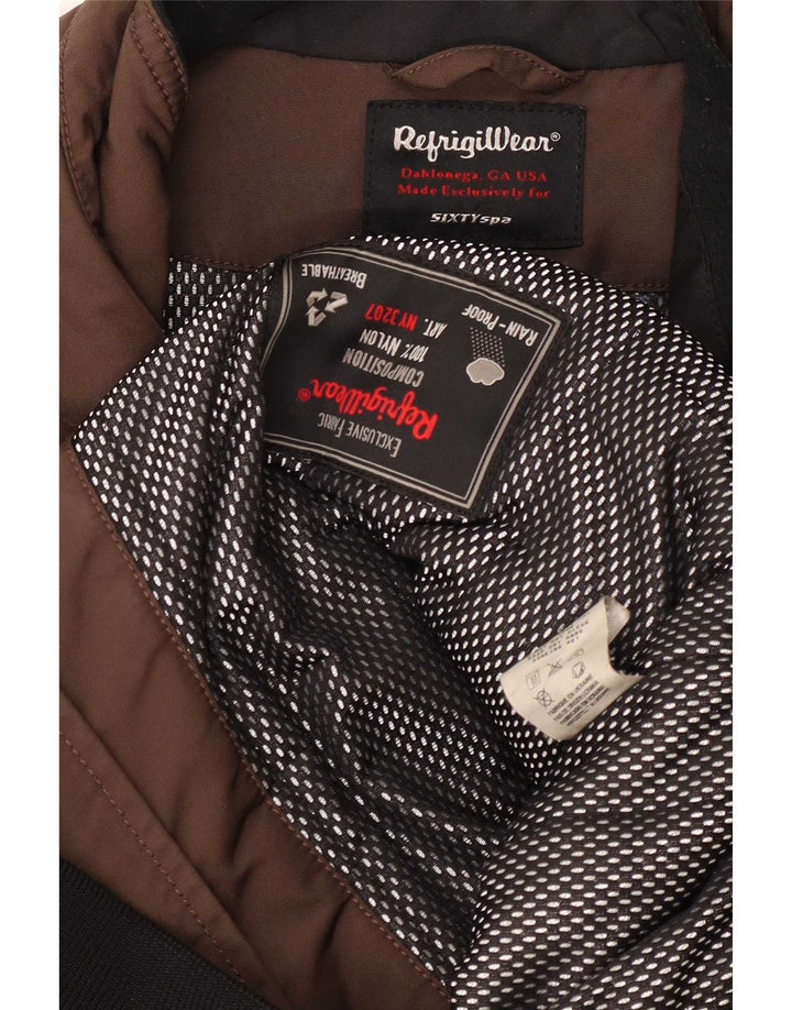 Refrigiwear Herren Bomber Windjacke UK 44 2XL Braunes Nylon