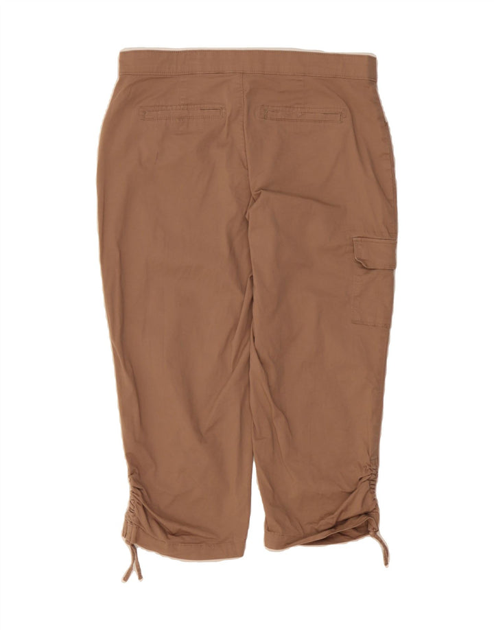 LEE Womens Capri Cargo Trousers US 10 Large W32 L21 Brown Cotton Vintage Lee and Second-Hand Lee from Messina Hembry 