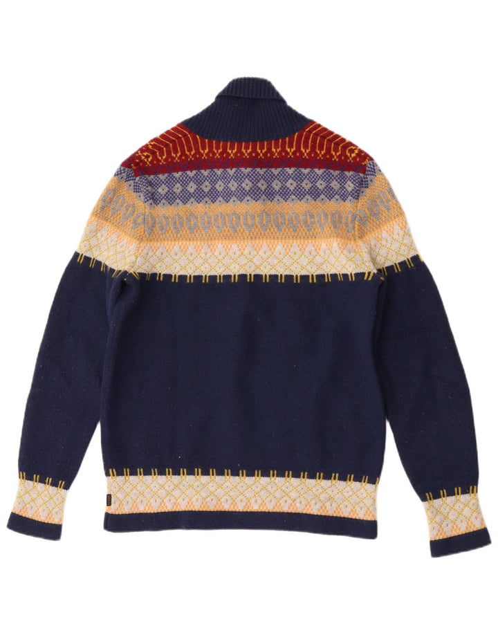 Levi's Herren-Pullover mit Schalkragen, mittlerer Marineblau-Farbblock