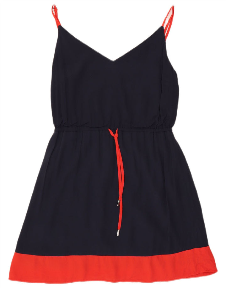 Tommy Hilfiger Damen Slip Dress UK 10 Small Marineblau Polyester