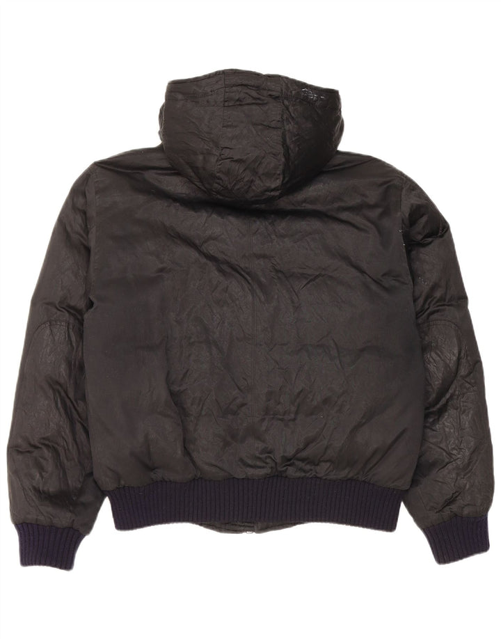 Pal Zileri Damen Kapuzenjacke IT 50 XL Schwarz Polyester