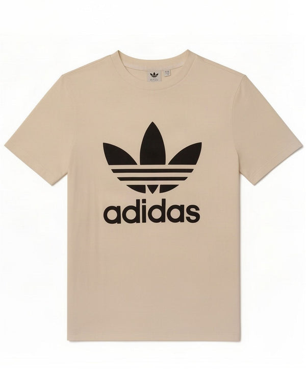 Adidas Damen Übergroßes Grafik-T-Shirt-Oberteil UK 6 XS Weiße Baumwolle