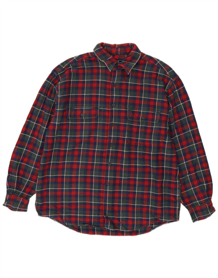 EDDIE BAUER Herren-Flanellhemd, groß, mehrfarbig, kariert, Baumwolle