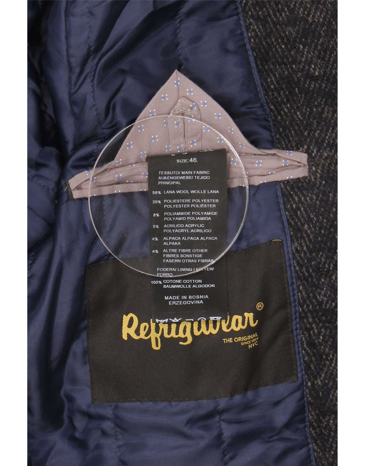 Refrigiwear Herrenmantel IT 46 Kleine graue Wolle