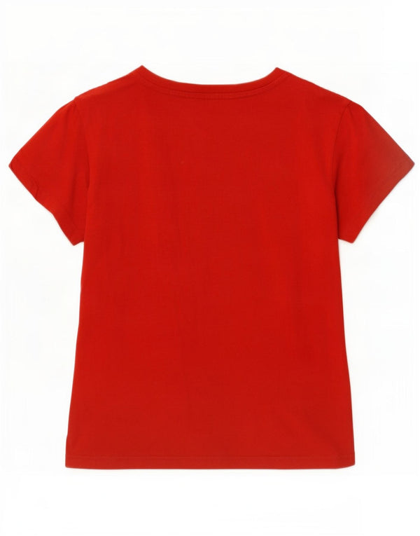 Adidas Jungen T-Shirt mit Grafik, 10–11 Jahre, rote Baumwolle