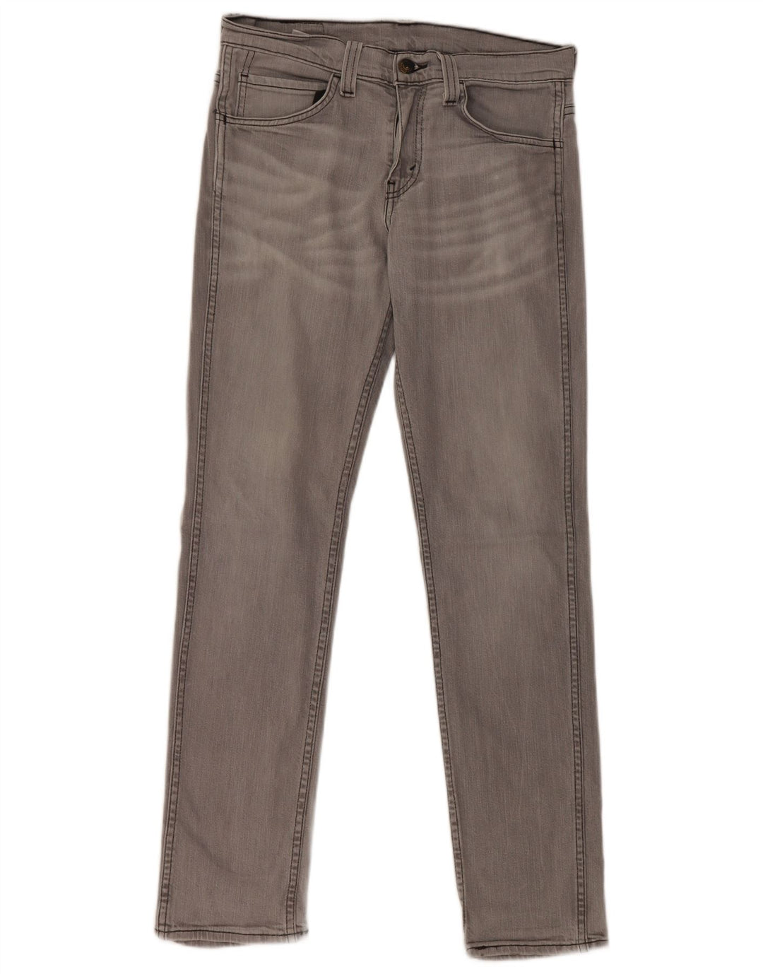 LEVI'S Damen 511 Slim Jeans W30 L32 Graue Baumwolle