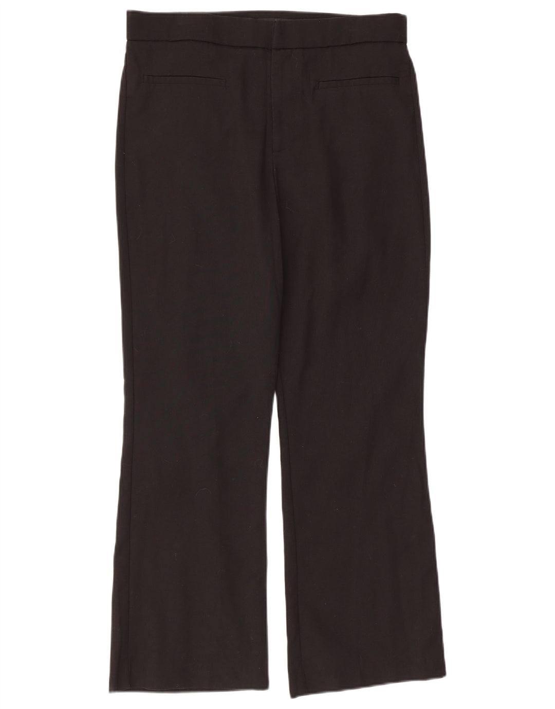 Zara Damen-Hose, normal, gerade, Freizeithose, Größe L, W32, L26, Schwarz
