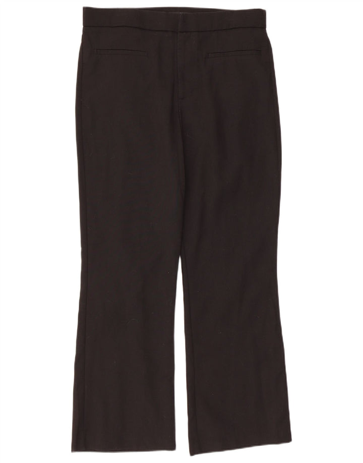 Zara Damen-Hose, normal, gerade, Freizeithose, Größe L, W32, L26, Schwarz