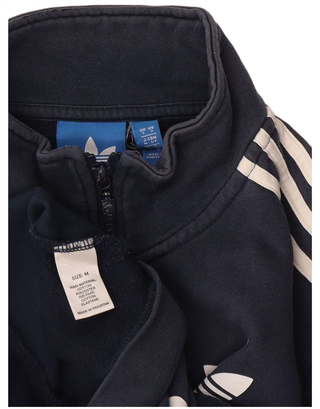Adidas Herren-Trainingsanzug mit grafischem Oberteil, Größe S, Marineblau, Baumwolle