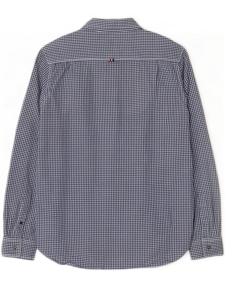 Superdry Herren-Hemd, groß, marineblau, Gingham-Baumwolle
