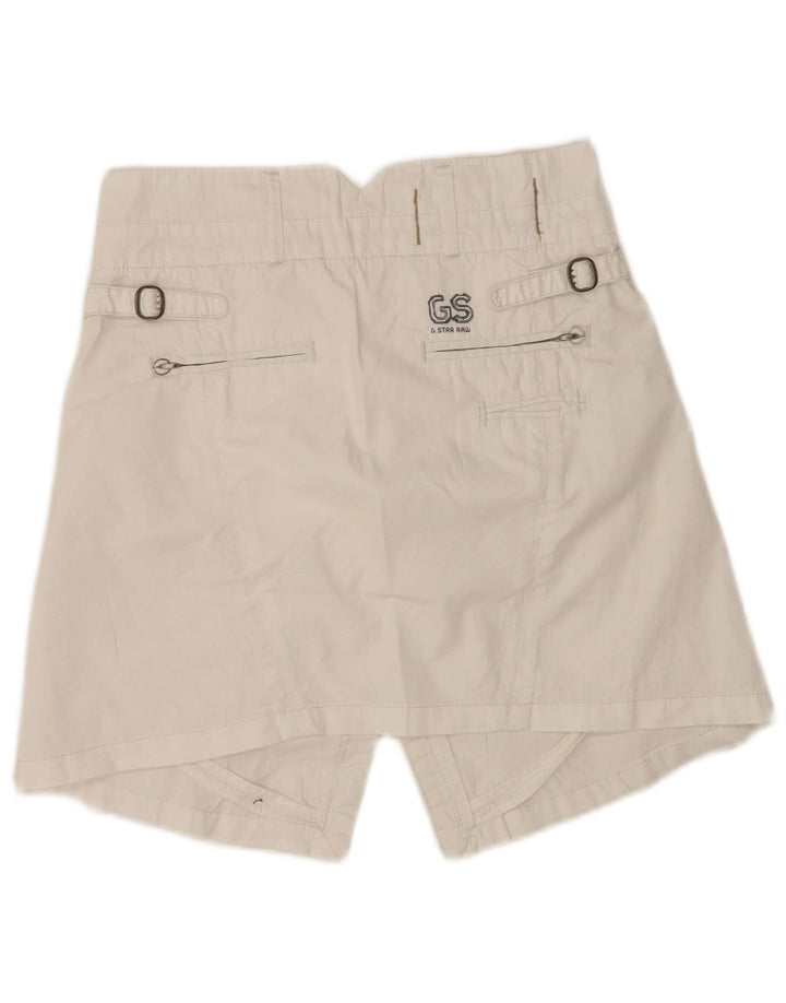 G-Star Damen Jeans-Minirock W27 Mittelweiße Baumwolle