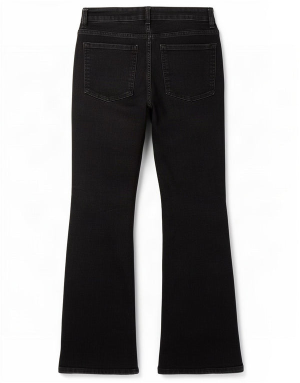 Marks & Spencer Damen Eva Bootcut Jeans UK 10 Small W27 L27 Schwarz