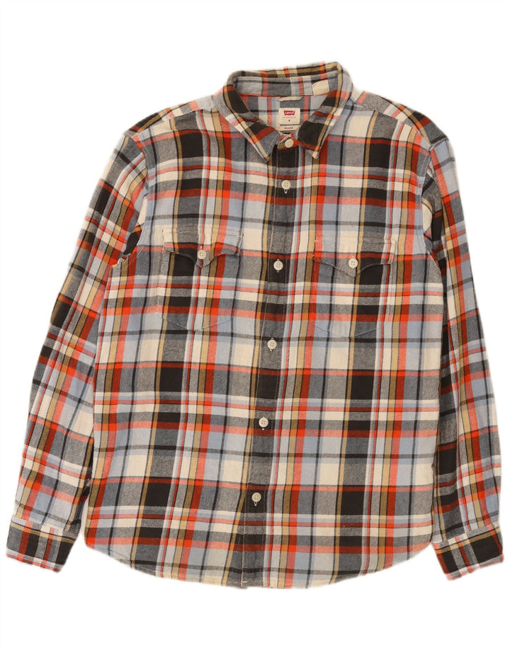 Levi's Herren-Flanellhemd, mittelgroß, mehrfarbig, kariert, Baumwolle