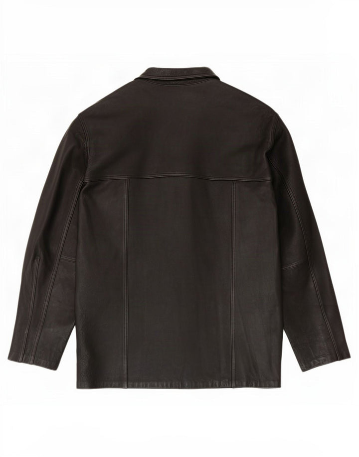 Cuero Legitimo Herren Lederjacke UK 40 Large Schwarz