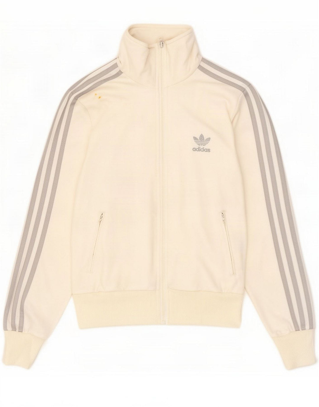 Adidas Damen Grafik-Trainingsanzugoberteil, UK 14, Mittelweiß, Polyester