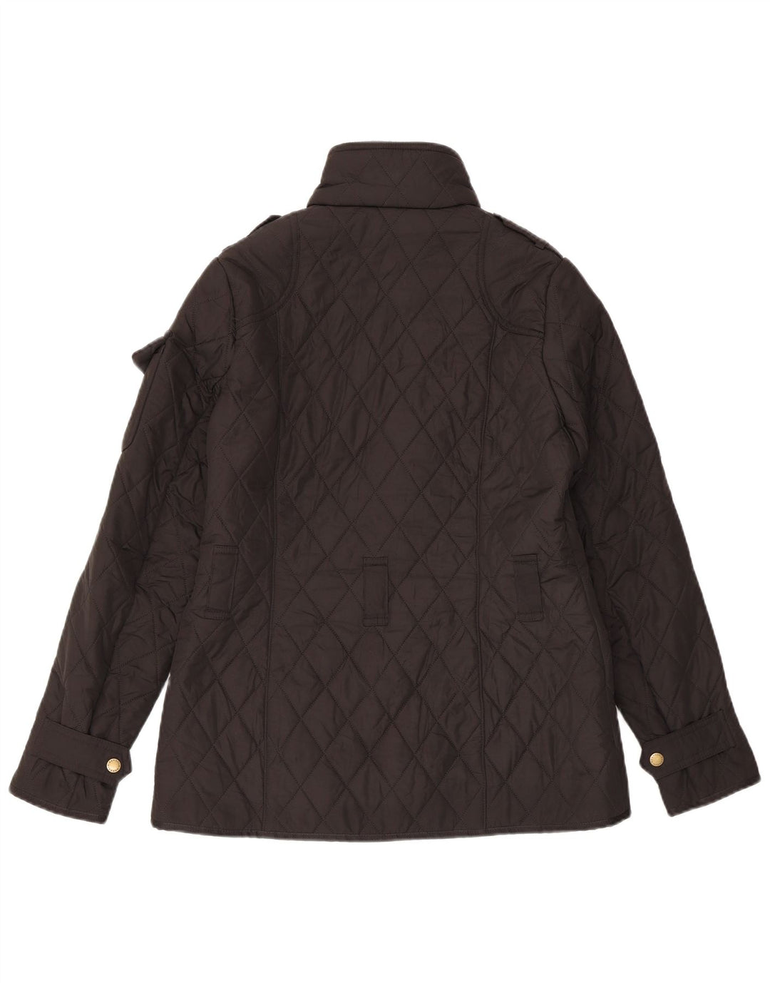 Barbour Damen Militär-Steppjacke UK 10 Small Schwarz Polyester