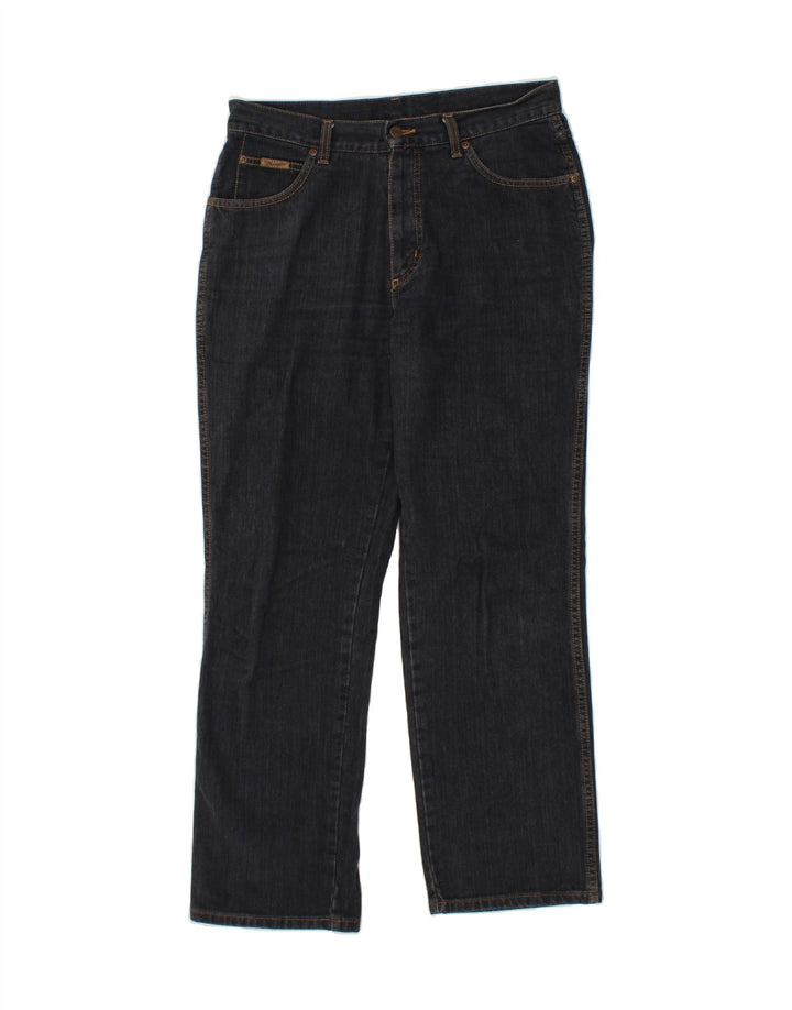 WRANGLER Herren Straight Jeans W32 L30 Marineblaue Baumwolle