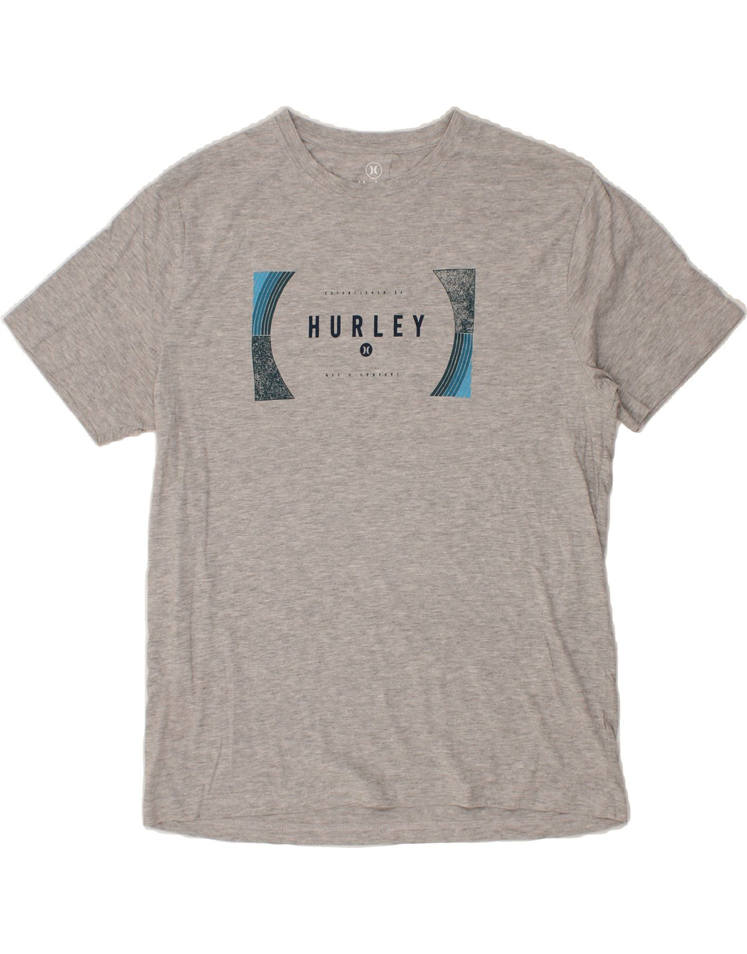 HURLEY Mens Graphic T-Shirt Top Medium Grey Cotton Vintage Hurley and Second-Hand Hurley from Messina Hembry 