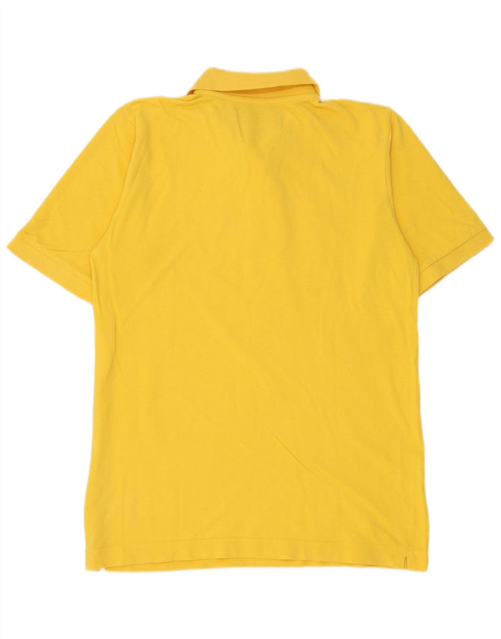 Kappa Herren Poloshirt Small Gelb Baumwolle