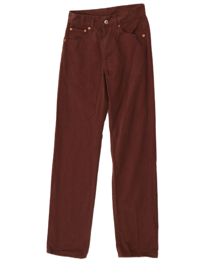 Levi's Damen 501 Straight Jeans W29 L32 Braune Baumwolle