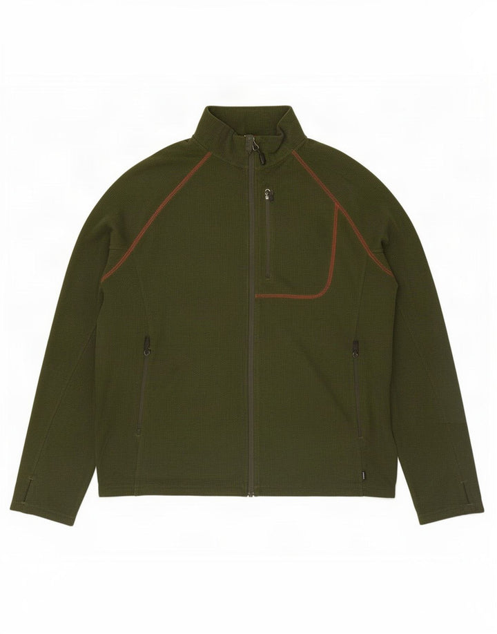 Rohan Herren-Trainingsanzugoberteil, XL, grünes Polyester
