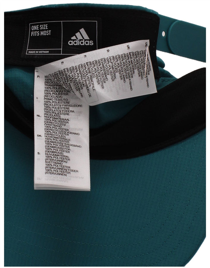 Adidas Herren-Baseballkappe, Einheitsgröße, türkisfarbenes Polyester