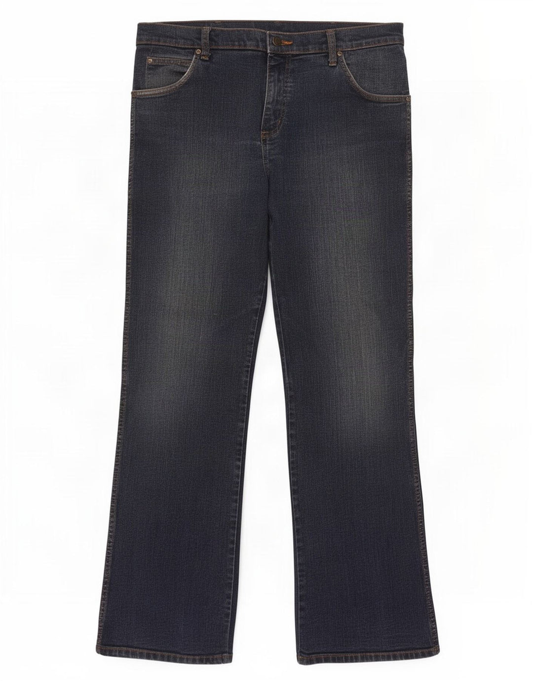 Wrangler Herren Bootcut Jeans W34 L32 Marineblaue Baumwolle