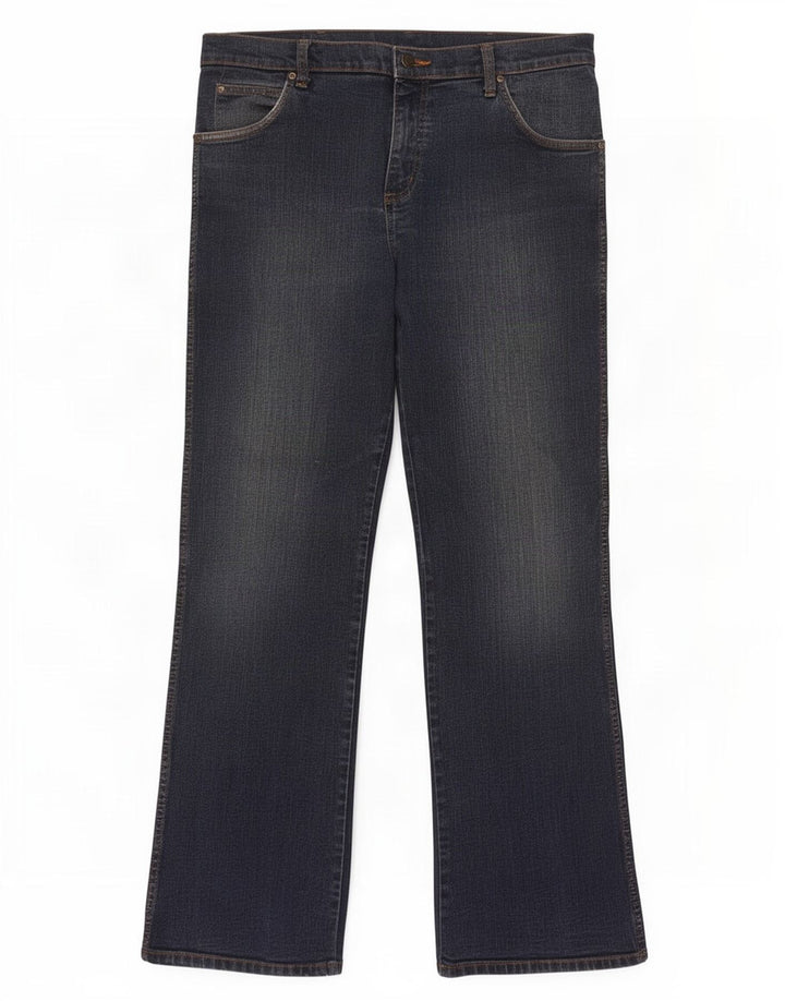 Wrangler Herren Bootcut Jeans W34 L32 Marineblaue Baumwolle